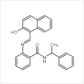 2-[[(2-羥基-1-萘基)亞甲基]氨基]-N-(1-苯基乙基)苯甲酰胺|410536-97-9 