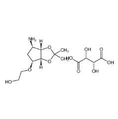 2-[[(3aR,4S,6R,6aS)-6-氨基四氫-2,2-二甲基-4H-環(huán)戊并-1,3-二惡茂-4-基]氧基]-乙醇 (2R,3R)-2,3-二羥基丁二酸鹽|376608-65-0 