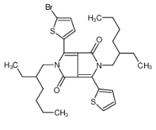 2,5-雙(2-乙基己基)-3-(5-溴-噻吩-2-基)-6-(噻吩-2-基)-吡咯并[3,4-c]吡咯-1,4-二酮|1308671-90-0 