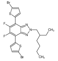 4,7-雙(5-溴噻吩-2-基)-2-(2-乙基己基)-5,6-二氟-2H-苯并[d][1,2,3] 三唑|1476807-53-0 