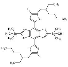 (4,8-雙(5-(2-乙基己基)-4-氟噻吩基)苯并[1,2-b:4,5-b']二噻吩基)雙(三甲基錫基)|1514905-25-9 