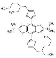 2,6-二(三甲基錫)-4,8-二(5-(2-乙基己基)噻吩基-2-)-苯并二噻吩|1352642-37-5 