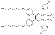 4,9-雙(5-溴噻吩基)-6,7-雙(4-己氧苯基)-2-thia-1,3,5,8-四氮雜-環(huán)戊二烯[b]萘|1547443-69-5 