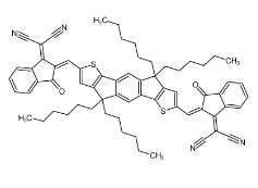 	2,2'-((2Z,2'Z)-((4,4,9,9-四(對己基苯)-4,9-二氫-S-引達(dá)省并二噻吩-2,7-二基)雙(甲基亞基))-雙-(3-氧代-2,3-二氫-1H-茚-2,1-二亞甲基))二 