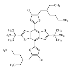 (4,8-二(4-氯-5-(2-乙基己基)噻吩-2-基)苯并[1,2-B:4,5-B']二噻吩-2,6-二基)雙三甲基錫|2239295-69-1 