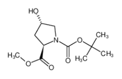 N-BOC-反式-4-羥基-D-脯氨酸甲酯|135042-17-0 