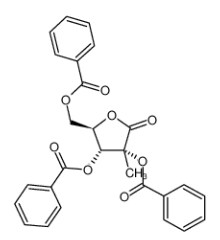 2,3,5-三苯甲酰氧基-2-C-甲基-D-核糖酸-1,4-內(nèi)酯|	7392-74-7 