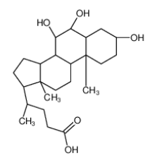 (3a,5b,6b,7b)-3,6,7-三羥基-膽烷-24-酸|2393-59-1 