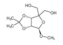 ((3aS,6R,6aR)-6-甲氧基-2,2-二甲基四氫呋喃并[3,4-d][1,3]二氧雜環(huán)戊烯-4,4-二基)二甲醇|55797-67-6 
