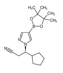 (βR)-β-環(huán)戊基-4-(4,4,5,5-四甲基-1,3,2-二氧雜硼雜環(huán)戊烷-2-基)-1H-吡唑-1-丙腈|1146629-84-6 