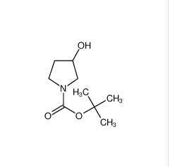 1-Boc-3-羥基吡咯烷	 