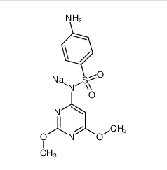 磺胺間二甲氧嘧啶鈉	|1037-50-9	 