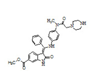ACME16053（(3Z)-1H-吲哚6-羧酸-2,3-二氫-3-[[[4-（1-哌嗪基)乙?；鵠氨基]苯基]氨基]苯基亞甲基]-2-氧代甲酯） 
