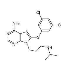 6-氨基-8-[(3,5-二氯苯基)硫基]-N-異丙基-9H-嘌呤-9-丙胺|1454619-14-7 