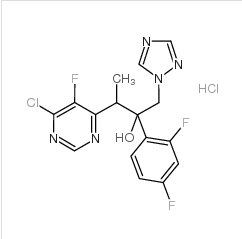 3-(6-氯-5-氟嘧啶-4-基)-2-(2,4-二氟苯基)-1-(1H-1,2,4-三唑-1-基)-2-丁醇鹽酸鹽|188416-20-8 