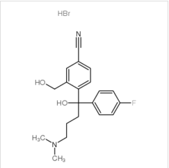 4-[4-(二甲氨基)-1-(4-氟苯基)-1-羥丁基]-3-羥甲基苯腈氫溴酸鹽|103146-26-5 