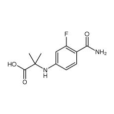 Alanine, N-?[4-?(aminocarbonyl)?-?3-?fluorophenyl]?-?2-?methyl|1242137-20-7 