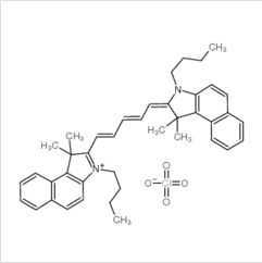 4,5:4’,5’-二苯并-1,1’-二丁基-3,3,3’,3’-四甲基吲哚二碳菁高氯酸鹽| 121482-73-3 