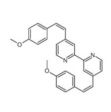 4,4’-二[2-(4-甲氧基苯基)乙烯基]-2,2’-聯(lián)吡啶|166827-53-8 