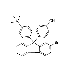 4-(2-溴-9-(4-叔丁基(苯基)-9H-芴-9-基)苯酚|849222-40-8 