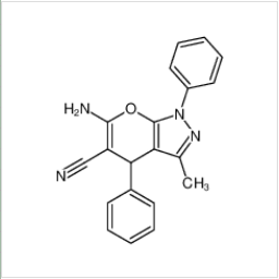 6-氨基-3-甲基-1,4-二苯基-1,4-二氫-吡喃O[2,3-C]吡唑-5-甲腈 