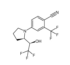 4-[(2R)-2-[(1R)-2,2,2-三氟-1-羥基乙基]-1-吡咯烷基]-2-(三氟甲基)苯甲腈/1165910-22-4 