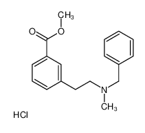 3-(2-(芐基(甲基)氨基)乙基)苯甲酸甲酯鹽酸鹽|51352-87-5 