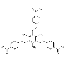 4,4',4''-{[(2,4,6-三甲苯-1,3,5-三基)三(亞甲基)]三(氧)}三苯甲酸|1401343-31-4 