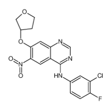 N-(3-氯-4-氟苯基)-6-硝基-7-[[(3S)-四氫-3-呋喃基]氧基]-4-喹唑啉胺|314771-88-5 