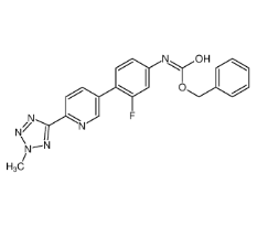 N-[3-氟-4-[6-(2-甲基-2H-四唑-5-基)-3-吡啶基]苯基]氨基甲酸芐酯 |1220910-89-3 