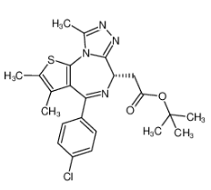 (S)-(+)-2-(4-(4-氯苯基)-2,3,9-三甲基-6H-噻吩并[3,2-F][1,2,4]三唑并[4,3-A][1,4]二氮雜卓-6-基)乙酸叔丁酯|1268524-70-4 