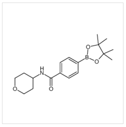 N-(四氫-2H-吡喃-4-基)-4-(4,4,5,5-四甲基-1,3,2-二噁硼烷-2-基)苯甲酰胺|656239-37-1 
