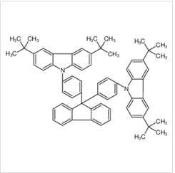 9,9-二[4-(3,6-二叔丁基咔唑-9-基)苯基]芴	|954497-15-5	 