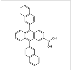 9,10-雙(2-萘基)蒽-2-硼酸	|867044-28-8	 