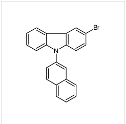 9-(2-萘基)-3-溴咔唑	|934545-80-9	 