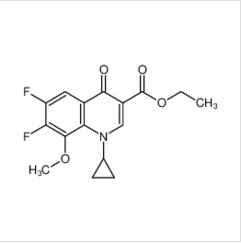 1-環(huán)丙基-6,7-二氟-1,4-二氫-8-甲氧基-4-氧代-3-喹啉羧酸乙酯|112811-71-9		 